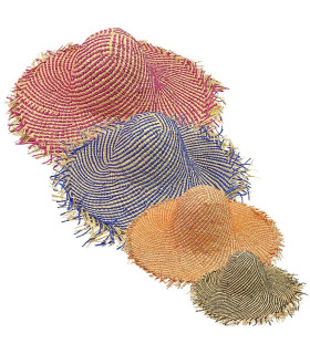 CAPELINE MÉLANGÉE EN RAFIA ET FIBRE DE PAPIER