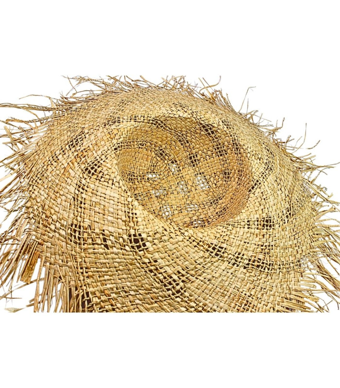 CAPELINE 100 % RAFFIA AVEC FINITION CORDAGE