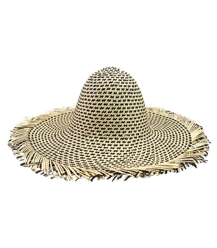 CAPELINE BICOLORE EN FIBRE DE PAPIER