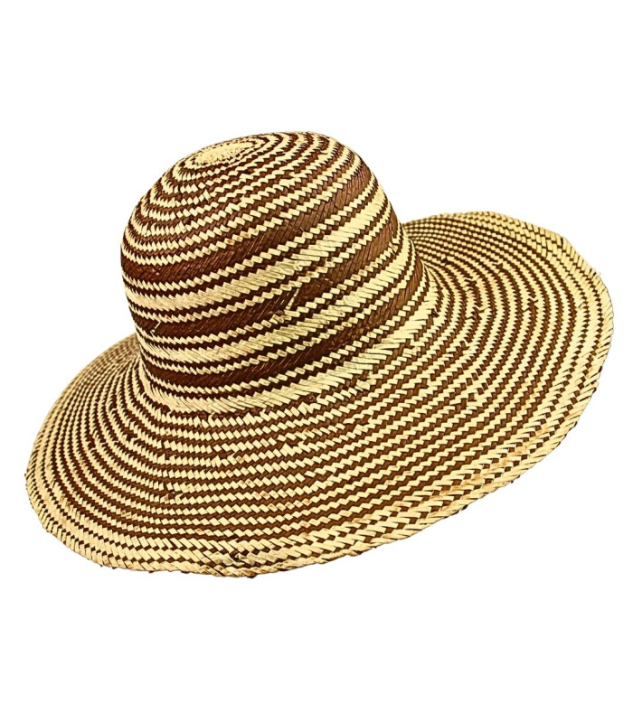 CAPELINE EN FIBRE DE PAPIER AVEC FINITION TRESSÉE