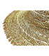 CAPELINE EN FIBRE DE PAPIER BICOLORE AVEC FINITION À FRANGES