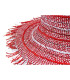 CAPELINE EN FIBRE DE PAPIER BICOLORE AVEC FINITION À FRANGES