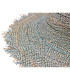 CAPELINE EN FIBRE DE PAPIER BICOLORE AVEC FINITION À FRANGES