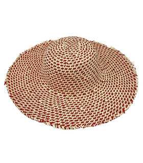 CAPELINE EN FIBRE DE PAPIER AVEC FINITION FRANGÉE