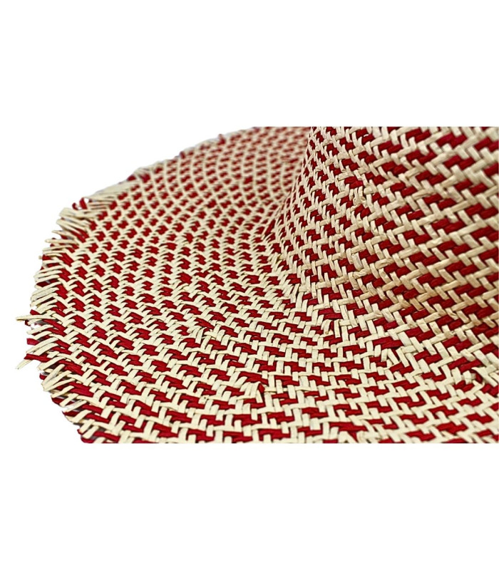 CAPELINE EN FIBRE DE PAPIER AVEC FINITION FRANGÉE