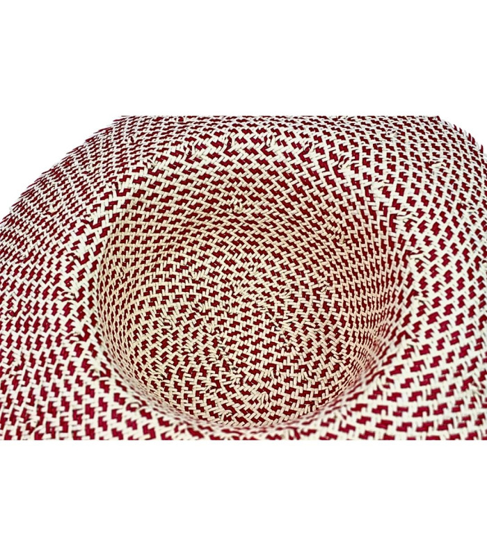 CAPELINE EN FIBRE DE PAPIER AVEC FINITION FRANGÉE