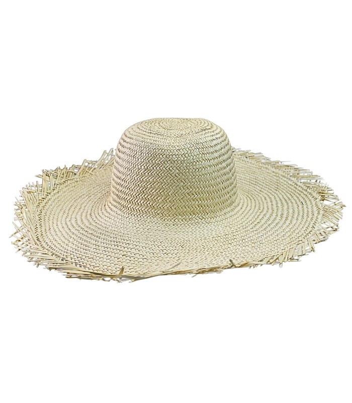 CAPELINE EN FEUILLES DE PALMIER TRESSÉES