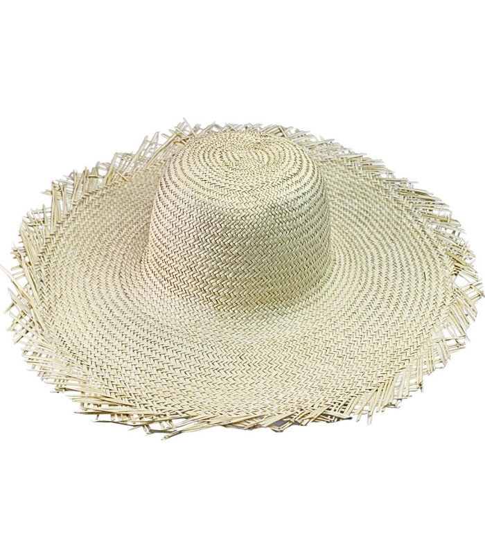 CAPELINE EN FEUILLES DE PALMIER TRESSÉES
