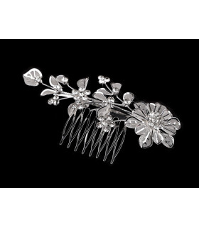 PEIGNE MÉTALLIQUE AVEC STRASS