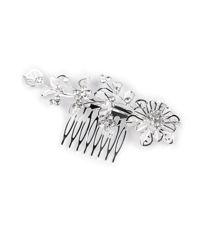 PEIGNE MÉTALLIQUE AVEC STRASS