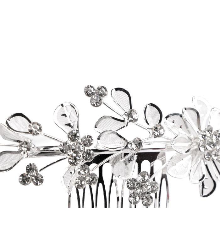 PEIGNE MÉTALLIQUE AVEC STRASS
