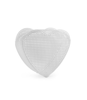 GRILLE EN PLASTIQUE EN FORME DE CŒUR