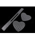GRILLE EN PLASTIQUE EN FORME DE CŒUR