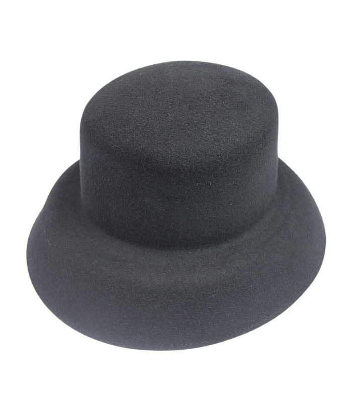 CHAPEAU/PAMELA EN FEUTRE 100% LAINE – AJUSTABLE ET INDÉFORMABLE