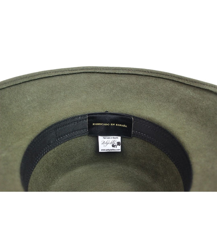 CHAPEAU/PAMELA EN FEUTRE 100% LAINE – AJUSTABLE ET INDÉFORMABLE