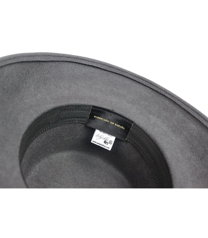 CHAPEAU/PAMELA EN FEUTRE 100% LAINE – AJUSTABLE ET INDÉFORMABLE