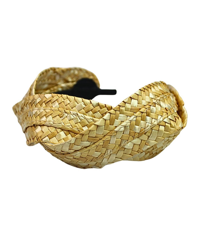 Bandeau EN PAILLE NATURELLE "CECILE"
