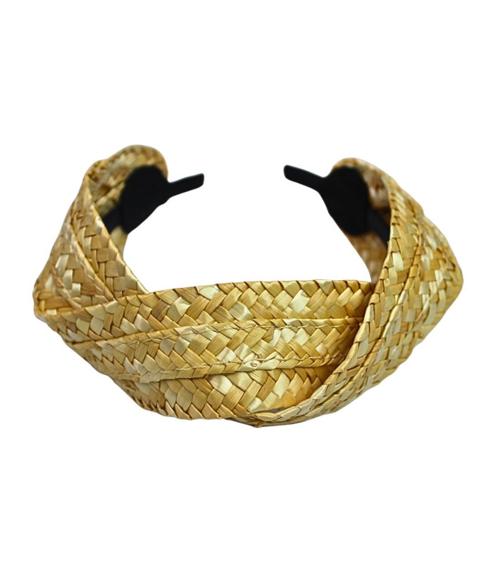 Bandeau EN PAILLE NATURELLE "CECILE"