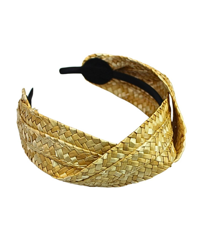 Bandeau EN PAILLE NATURELLE "CECILE"