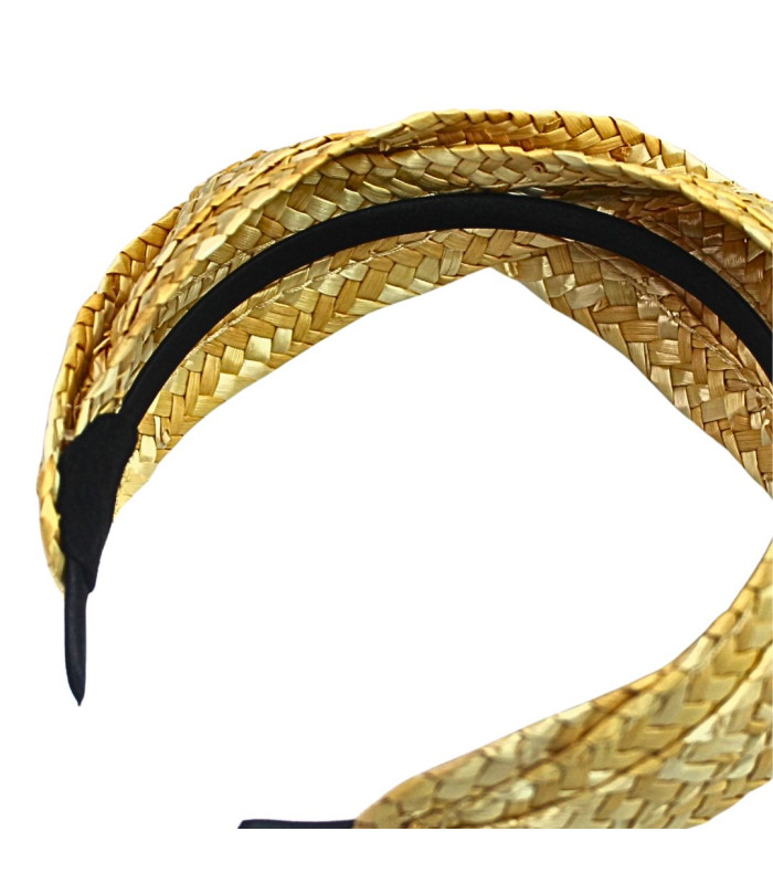 Bandeau EN PAILLE NATURELLE "CECILE"