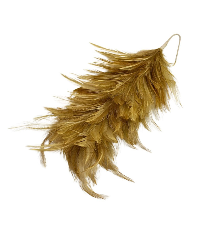 MONTAGE DE PLUMES DE COU DE COQ