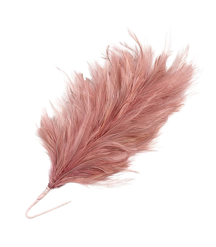 MONTAGE DE PLUMES DE COU DE COQ