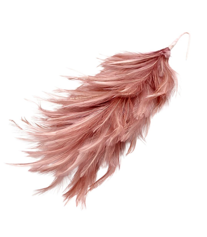 MONTAGE DE PLUMES DE COU DE COQ