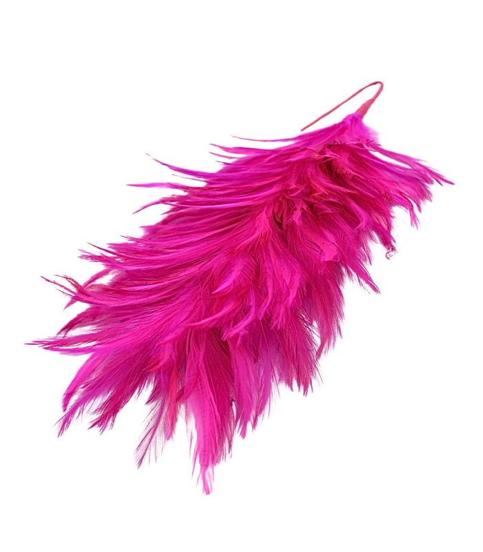 MONTAGE DE PLUMES DE COU DE COQ