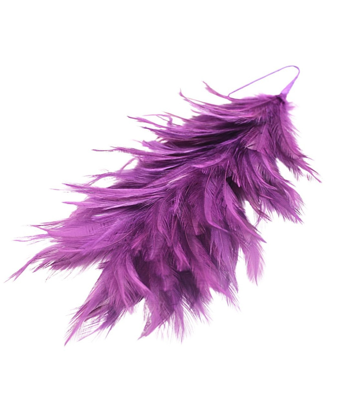 MONTAGE DE PLUMES DE COU DE COQ