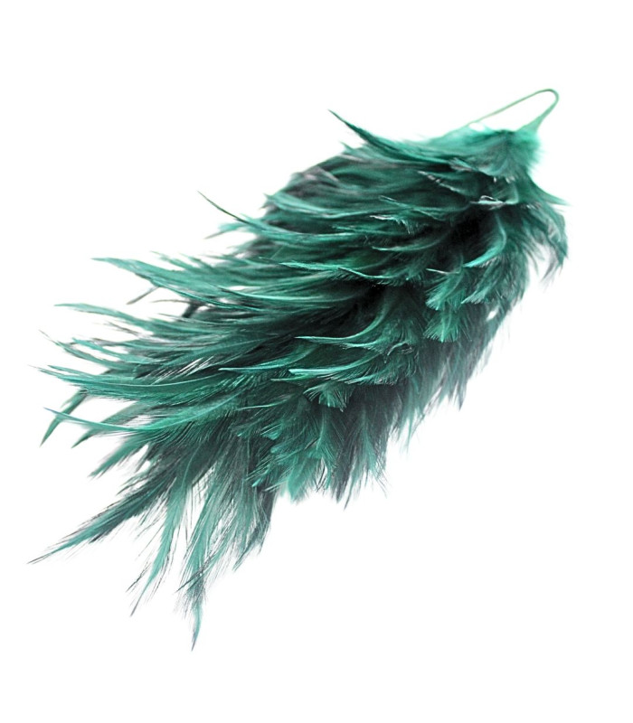 MONTAGE DE PLUMES DE COU DE COQ