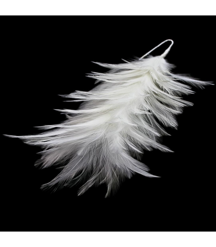 MONTAGE DE PLUMES DE COU DE COQ