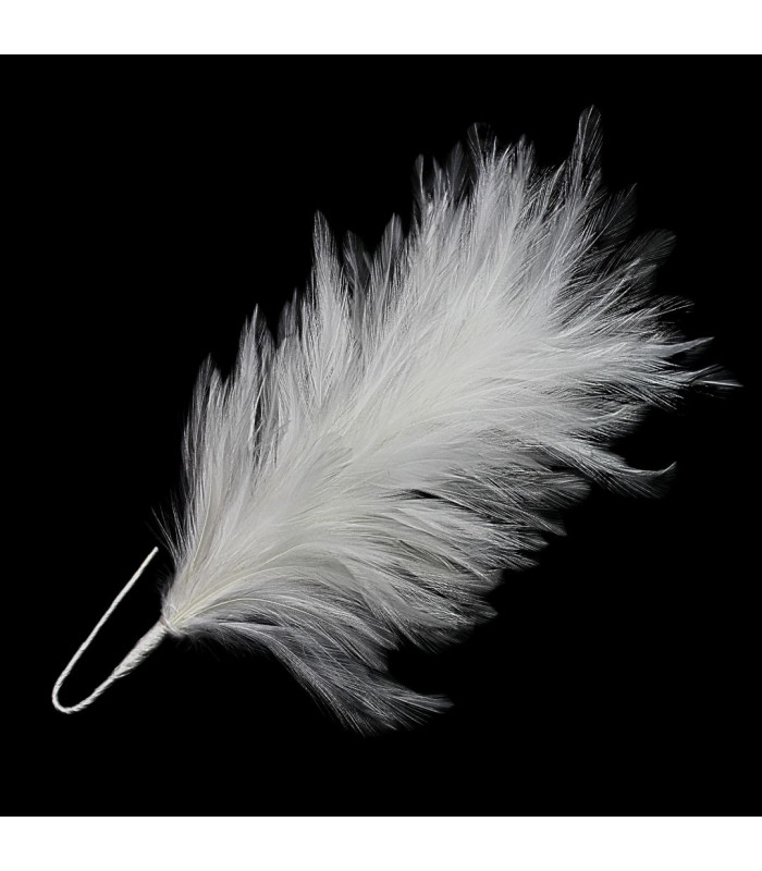 MONTAGE DE PLUMES DE COU DE COQ