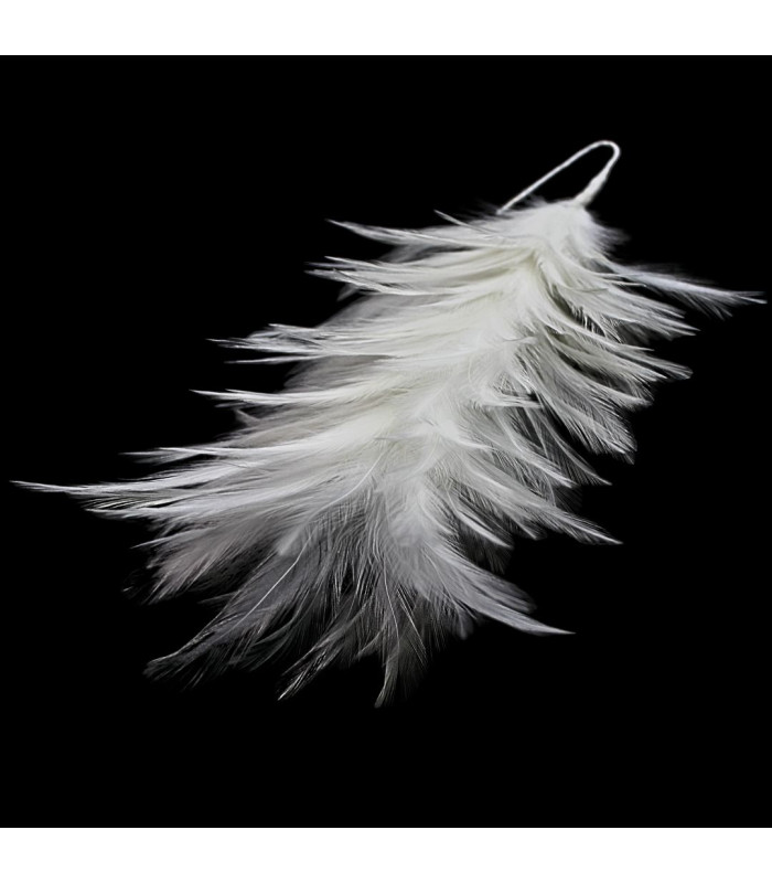 MONTAGE DE PLUMES DE COU DE COQ