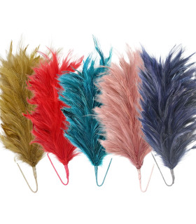 MONTAGE DE PLUMES DE COU DE COQ