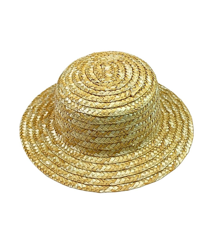 Canotier Enfant en Paille Tressée Naturelle - 5 Tailles