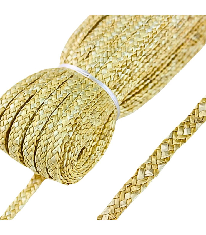 Paille Naturelle Tressée Milan Premium 5mm