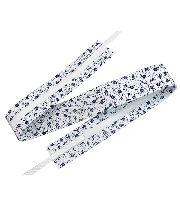 BANDE INTÉRIEURE RÉGLABLE POUR CHAPEAUX IMPRIMÉE FLEURS – 31MM X 60CM