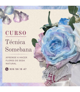 COURS – CRÉATION DE FLEURS EN SOIE NATURELLE – TECHNIQUE SOMEBANA