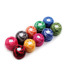 FIL DE COTON OMBRÉ 60M – SET DE 10 PCS