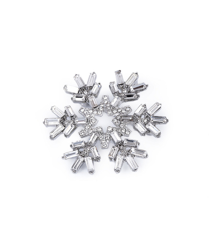 BROCHE ÉLÉGANTE FLOCON DE NEIGE – CRISTAUX BRILLANTS