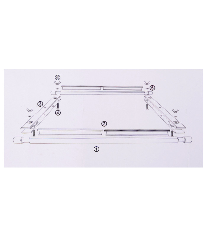 CADRE À BRODER AJUSTABLE 30,5 X 54,5 CM