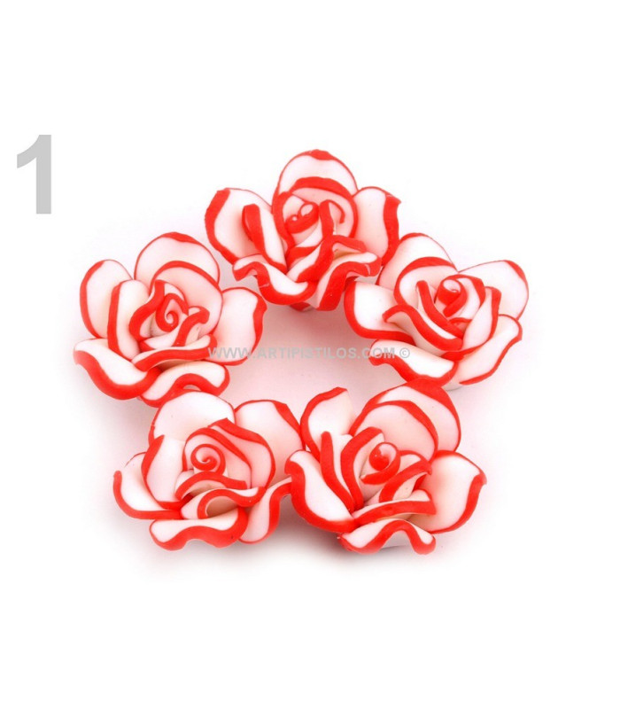 FLEUR DE FIMO 20 MM.