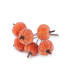 ARTIPISTILOS EN FORME DE CITROUILLES ARTIFICIELLES GIVRÉES AVEC FIL – LOT DE 6 PCS