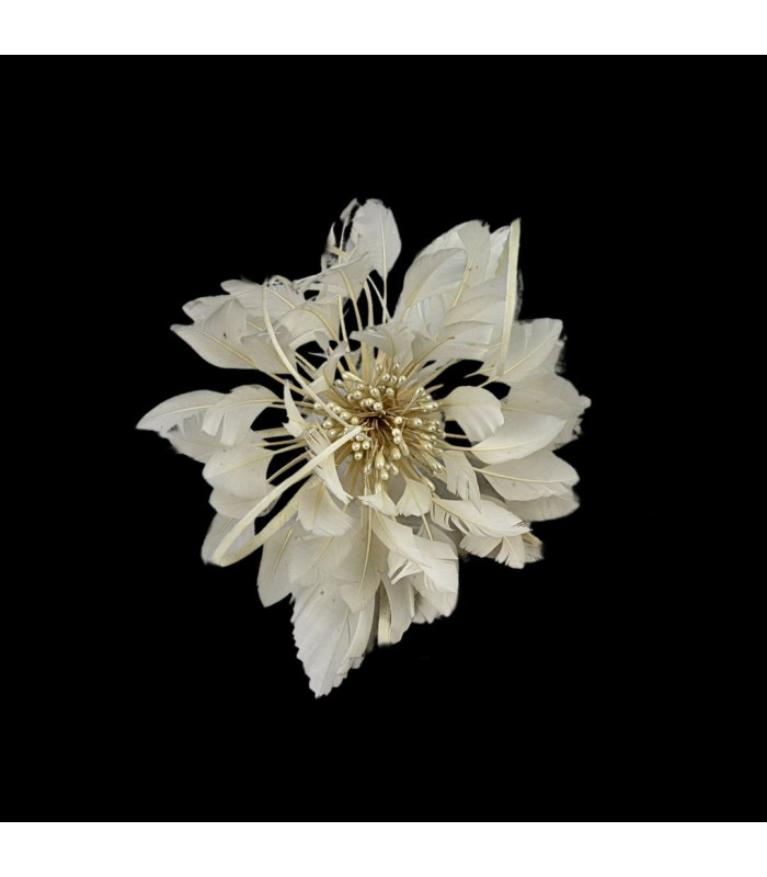 FLEUR EN PLUMES D'OIE