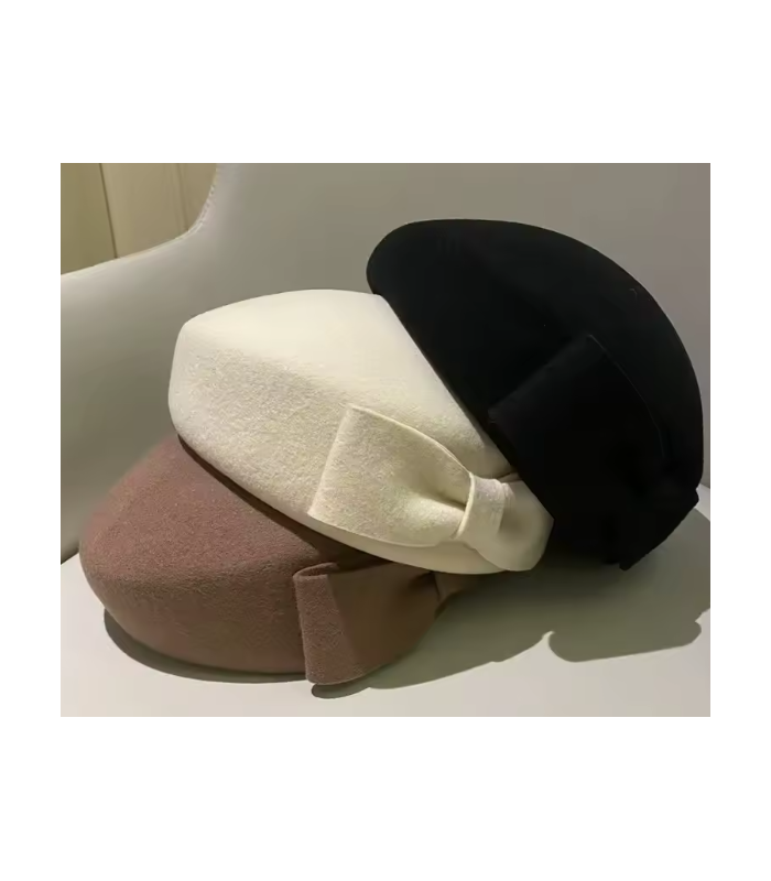 Béret femme PillBox – Feutre de laine 100 %