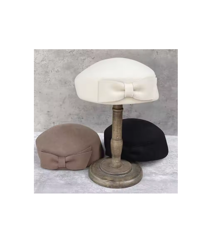 Béret femme PillBox – Feutre de laine 100 %
