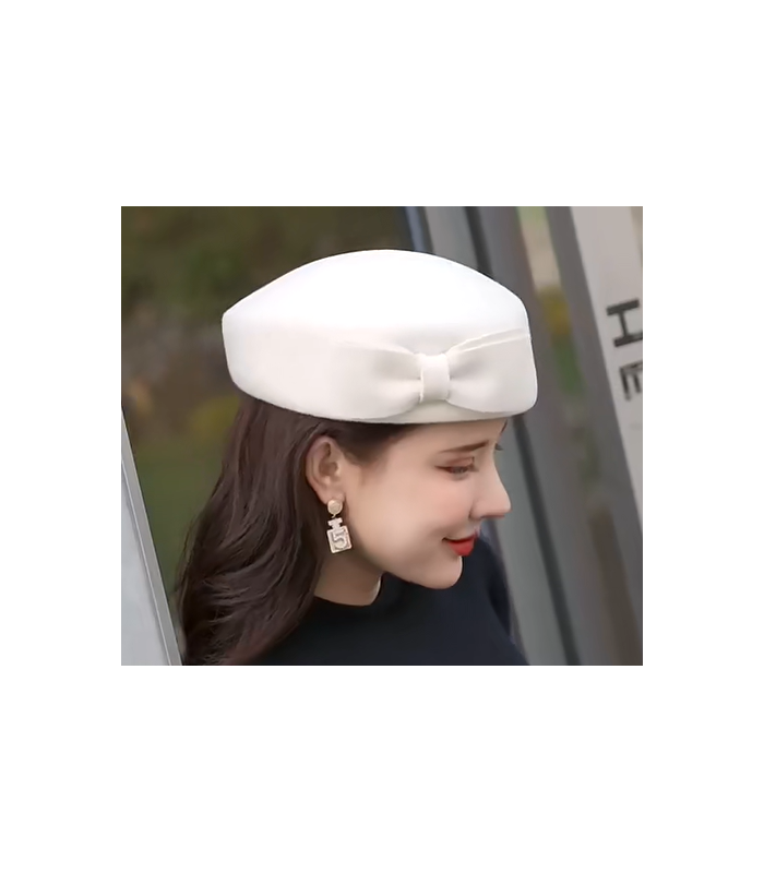 Béret femme PillBox – Feutre de laine 100 %