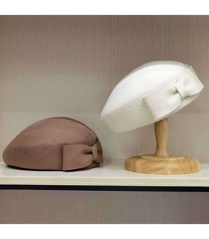 Béret femme PillBox – Feutre de laine 100 %