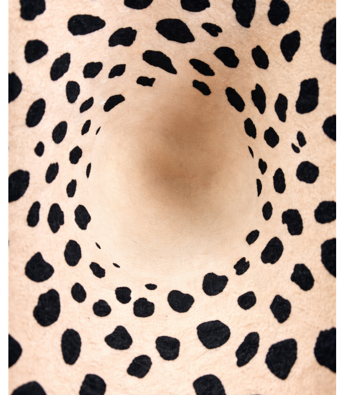 CÔNE EN FEUTRE IMPRIMÉ 100g – LAINE MÉRINOS 100 %