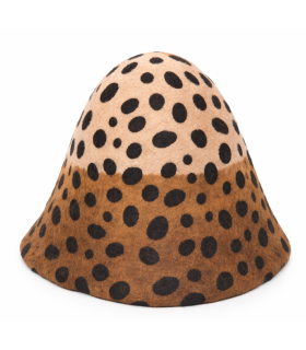 CÔNE EN FEUTRE IMPRIMÉ 100g – LAINE MÉRINOS 100 %